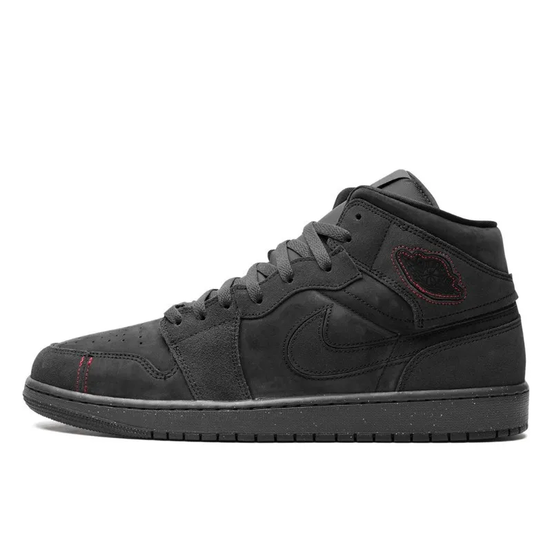 Air Jordan 1 Mid SE Craft Dark Smoke Red