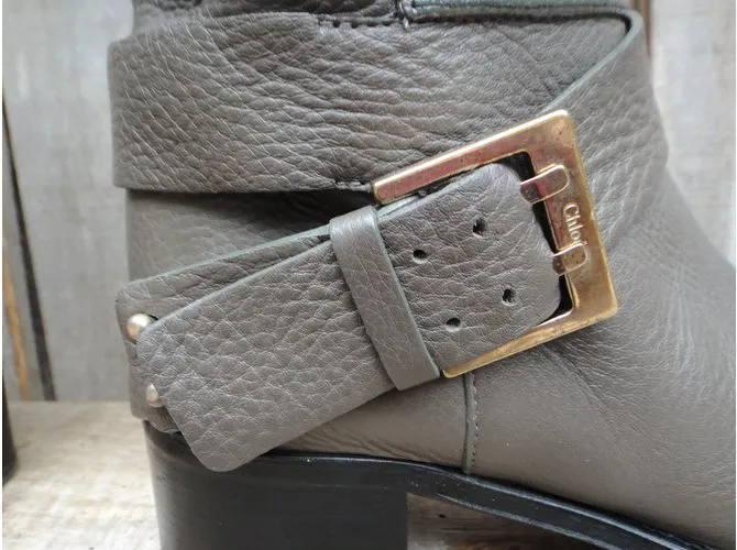 Chloé Botines Gris 