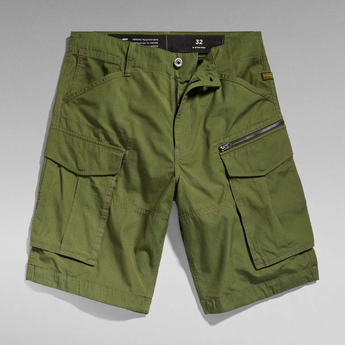 D08566-D384 ROVIZ ZIO RLXD SHORT-B230 SHADOW OLIVE