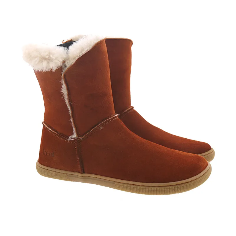 Koel - Freya Cognac - Botines barefoot calentitos