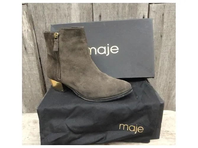 Maje Botines Caqui 