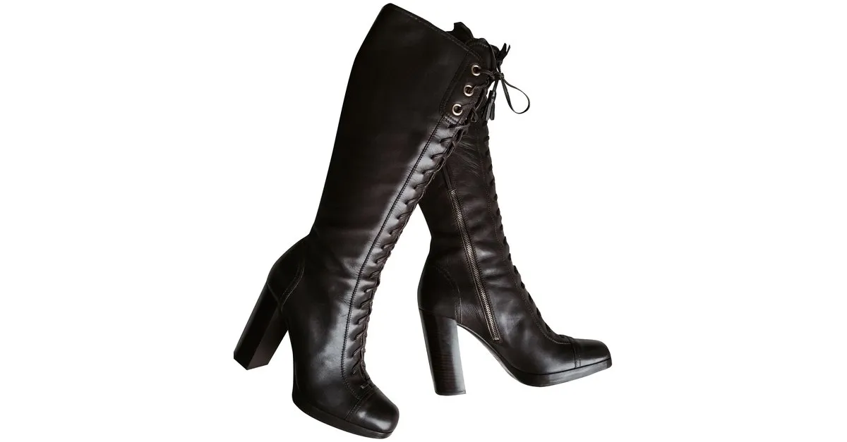 Miu Miu Botas Castaño 
