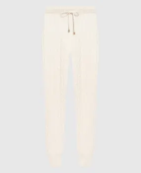 Peserico Milky textured joggers