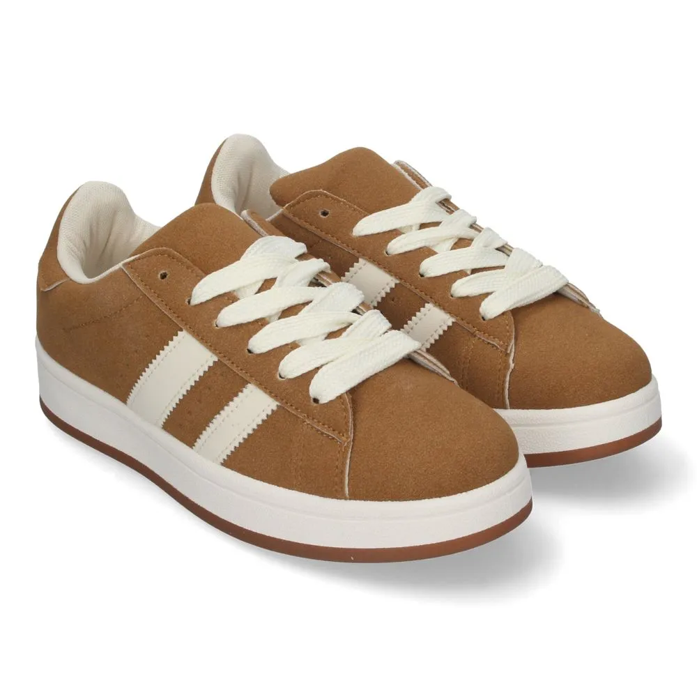 Sneakers Marrón Caramelo Casuales: Perfectas para el Día a Día