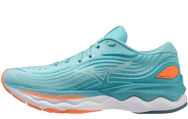 Zapatillas Mizuno Wave Skyrise 4 Mujer Azul Celeste